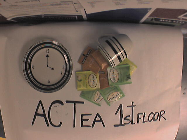 Picture with model of new Media Lab building.